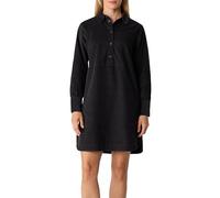 Hemdblusenkleid aus Feincord grau 46
