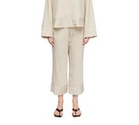 Leichte Viskosemix-Culotte mit Streifen beige 36