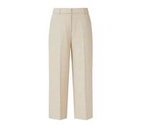 comma Relaxed Fit Stoffhose mit Viskose-Anteil und Bügelfalten in Sand, Größe 38