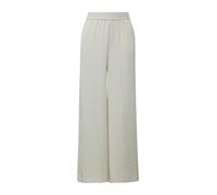 Stoffhose COMMA, Damen, Gr. 40, N-Gr, beige (ecru), Web, Obermaterial: 85% Viskose, 15% Polyester, unifarben, casual, lang, Hosen, Wide Leg und eleatischem Bund (76770937-40) ecru