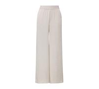 Comma Hose Stoffhose 85% Viskose Wide Leg Elastikbund Ecru Größe 42