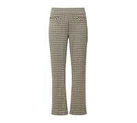 comma Flared Cut Hose mit Bügelfalten in Beige, Größe 40