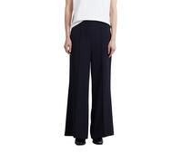 Comma Joggerhose Wideleg – 97% Polyester, 3% Elasthan, Regular Fit, elastischer Bund, Navy Gr. 36