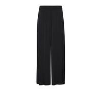 Comma Fließende Plissee-Hose, leichter Glanz, Relaxed Fit, Elastikbund, Damen Blau Gr. 40