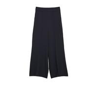 Comma Joggerhose Marlenehose Damen mit Elastikbund, weit, 97% Polyester/3% Elasthan – Navy Gr. 40