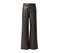 Comma Hose Wide-Leg in Glattleder-Optik