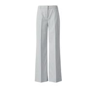 Comma Stoffhose Melierte Marlenehose mit Bügelfalten Grau Damen Größe 44