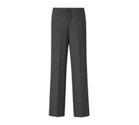 Comma Hose – Melierte Wide-Leg-Hose mit Elastikbund – Grau – Größe 44
