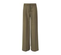 Comma Hose Fließende Wide-Leg-Hose mit abnehmbarem Gürtel Grün 38/REG
