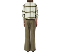 Comma Hose Fließende Wide-Leg-Hose mit abnehmbarem Gürtel Grün 38/REG