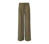 Fließende Wide-Leg-Hose mit abnehmbarem Gürtel olive 44/LONG
