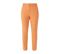 comma Slim Fit Stoffhose im unifarbenen Design in Orange, Größe 42