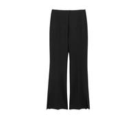 Stoffhose COMMA, Damen, Gr. 42, N-Gr, schwarz, Web, Obermaterial: 68% Viskose, 27% Polyamid, 5% Elasthan, unifarben, lang, Hosen Stoffhose, mit Bundfalte und Gummizug / Viskose-Stretch (23781748-42) s