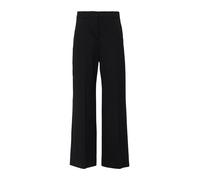 Comma Stoffhose Marlenehose aus weichem Jersey mit Gesäßtasche Schwarz Größe 46