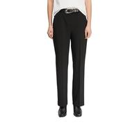 Straight-Leg-Hose aus Viskosemix schwarz 38