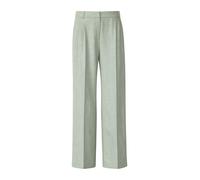 Stoffhose COMMA, Damen, Gr. 44, light khaki, Web, Obermaterial: 52% Viskose, 45% Polyester, 3% Elasthan, meliert, normal lang, Hosen Stoffhose, meliert, mit geradem Bein und Bundfalte (11696711-44) li