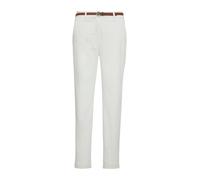 Chinohose COMMA, Damen, Gr. 38, N-Gr, beige (nature), Web, Obermaterial: 65% Baumwolle, 32% Polyester, 3% Elasthan, unifarben, schmal lang, Hosen, mit schmalem Gürtel, Sommerhose (25360905-38) nature