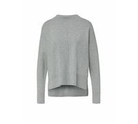 Comma Feinstrickpullover COMMA IDENTITY aus Viskosemix mit Ziernaht Grau Größe 38