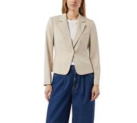 comma Slim Fit Blazer mit Viskose-Anteil in Sand, Größe 42