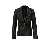 Jackenblazer COMMA Gr. 38, grau (grey, black) Damen Blazer (87766267-38) grey, black