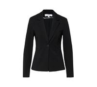 Comma Blazer Reverskragen, tailliert, mit Reißverschlusstaschen, Schwarz Gr. 42
