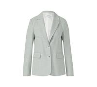 Comma Blusenblazer Damen light khaki Gr. 34 V-Ausschnitt hüftbedeckend Viskose-Mix
