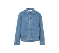 Jeansjacke COMMA, Damen, Gr. 38, blau, Denim/Jeans, Obermaterial: 99% Baumwolle, 1% Elasthan, unifarben, regular fit normal, Manschette, Jacken Jeansjacke, mit Taschen (71226224-38) blau