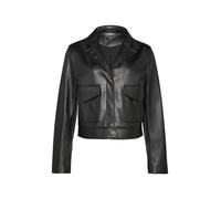 Lederimitatjacke COMMA Gr. 40, grau (grey/black) Damen Jacken (91144013-40) grey/black