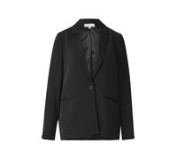 Comma Blazer Fließender Oversize – Relaxed Fit, Reverskragen – Schwarz Größe 44