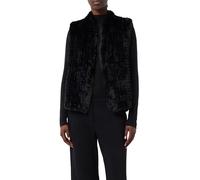 COMMA Gilet in Felloptik schwarz | L