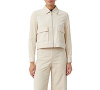 comma Blazer mit Reißverschluss und Pattentaschen in Sand, Größe 44