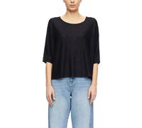 Comma Lockerer Feinstrickpullover aus Leinenmix
