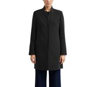 Comma Kurzmantel Blazer-Mantel Damen tailliert knieumspielend Viskosemix schwarz Gr. 44