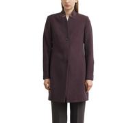 Kurzmantel COMMA, Damen, Gr. 44, bordeaux, Web, Obermaterial: 66% Polyester, 32% Viskose, 2% Elasthan. Futter: 100% Polyester, unifarben, tailliert knieumspielend, Mäntel Kurzmantel, Blazer-Mantel in 