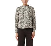 Comma Jacquard-Pullover aus Jersey mit Animal-Print – Damen – Grau – Größe 34