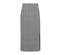 comma - Jacquard-Rock mit All-over-Print und Reißverschluss schwarz/weiß - Gr. - 40