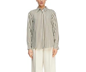 COMMA Jacquardsteifen-Bluse aus Viskosemix im Relaxed Fit