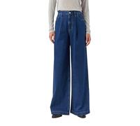 Comma Jeans mit Extra Wide Leg und Bundfalten