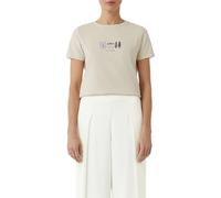 Comma Jersey-T-Shirt aus Baumwollmix mit Print
