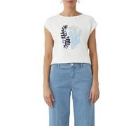 Comma Jersey-T-Shirt mit Pailletten und Artwork