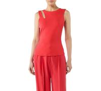 Comma Jersey-Top mit Cut-Out an der Schulterpartie