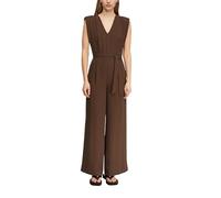 Comma Jumpsuit mit Taillengürtel und Schulterpolstern