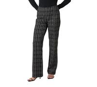 Comma Karierte Hose aus Bouclé-Jersey