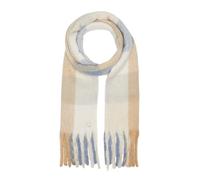 Comma Karierter Strickschal mit Fransen