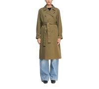 Klassischer Trenchcoat mit Bindegürtel olive M