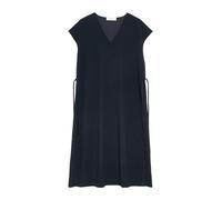 Lockeres Kleid aus Viskosecrêpe mit Bindedetails 36 blau 2179390.5976.36