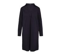 Comma Kleid Businesskleid mit umschlagbarem Ärmel blau Größe 38