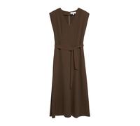 Comma Midikleid mit Taillengürtel und Schulterpolstern