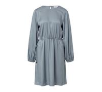 comma Knielanges Kleid mit Tunnelzug in Rauchblau, Größe 42