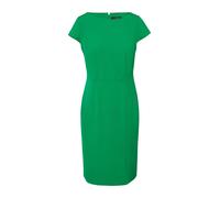 comma Tailliertes Kleid mit seitlich geschlitztem Saum und U-Boot-Ausschnitt smaragd 38
